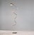 Large 7 arm floor standing jielde lamp circa 1950s - brushed steel arms - on/off switch on the shade - takes e27 fitting...