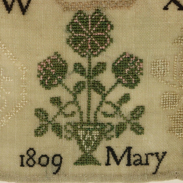Antique Quaker Sampler, 1809, Mary Grigg, Banwell For Sale - Image 15 of 18