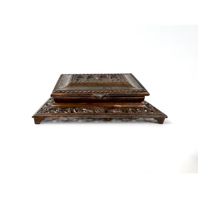 Antique Cast Bronze Desk Trinket Box, 1890s For Sale - Image 9 of 14