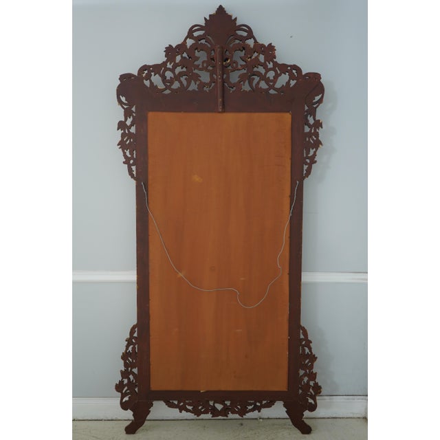 Monumental Large Gold Finish Ornate Frame Mirror For Sale - Image 13 of 13