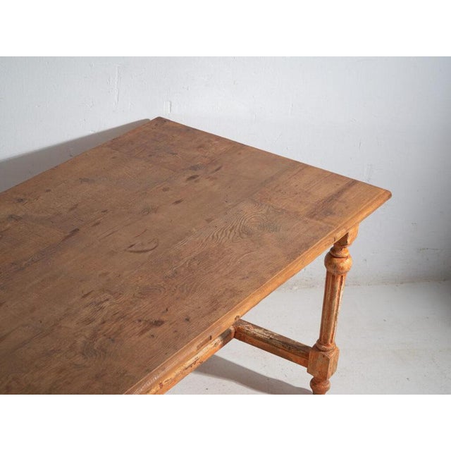 Reclaimed Dining Table in Oak For Sale - Image 3 of 12