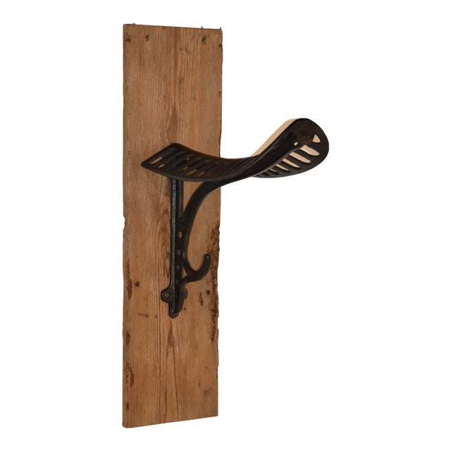 19th Century Iron Saddle Stand by J W Fiske Ny For Sale