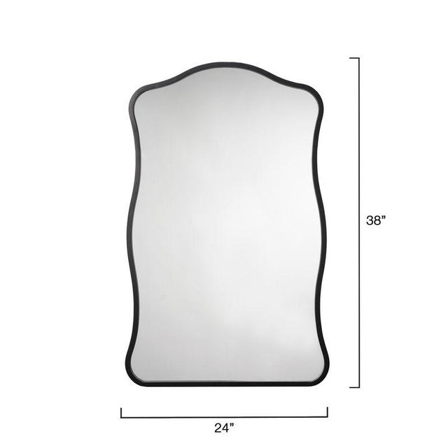 Contemporary Lifestyle by JY Aurora Wall Mirror in Black For Sale - Image 3 of 5