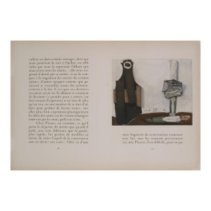 Pablo Picasso Bouteille Et Vitre, 1938