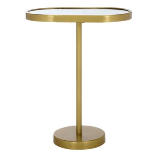 Ikaky Side Table in Gold / Mirror For Sale