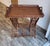 Brown Vintage Ralph Lauren Style Bamboo Butler Tray Table With Lyre Base For Sale - Image 8 of 17