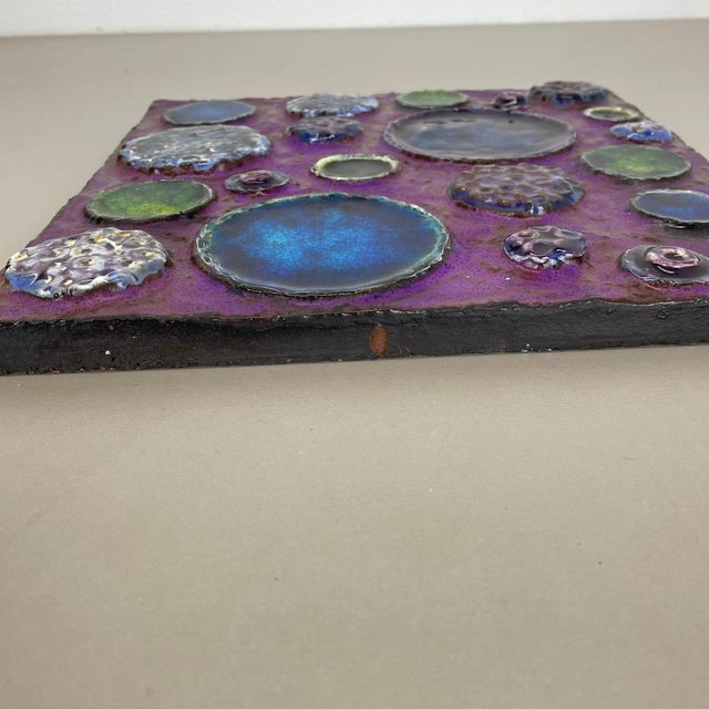 Fat Lava Ceramic Urania Wall Plate Element from Ceramano, Germany, 1970 For Sale - Image 15 of 18