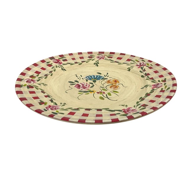 Ceramic Late 20th Century French Country Decorative Plates Jane Keltner - Set of 3 For Sale - Image 7 of 12