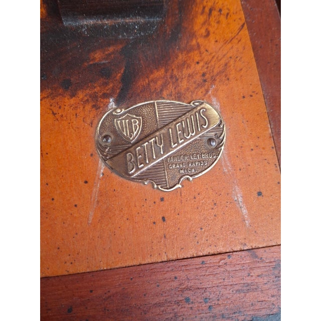 Pair Vander Ley Bros for Betty Lewis Rococo Revival Genuine Mahogany Side Tables, Circa 1920s For Sale - Image 17 of 17