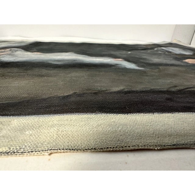 Textile Nancy Plotkin "Night Moves" Oil on Canvas Painting '06 For Sale - Image 7 of 9