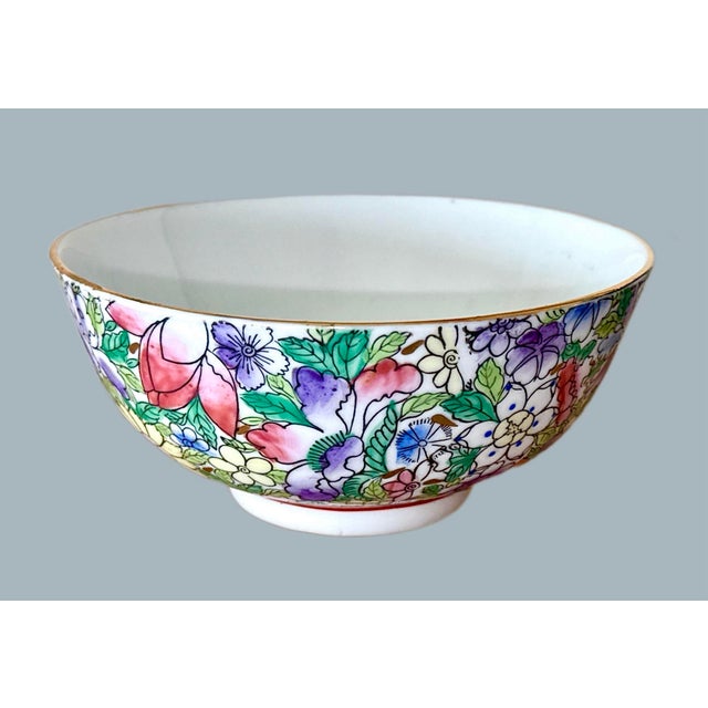 Chinoiserie Chinese Porcelain Bowl For Sale - Image 3 of 6