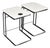 Vintage Italian White Coffee Tables by Antonio Citterio for Flexform, 1997, Set of 2 For Sale