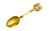 1970s 1972 Anton Michelsen Gilt Sterling Silver Enamel Christmas Spoon, Bjørn Wiinblad For Sale - Image 5 of 5