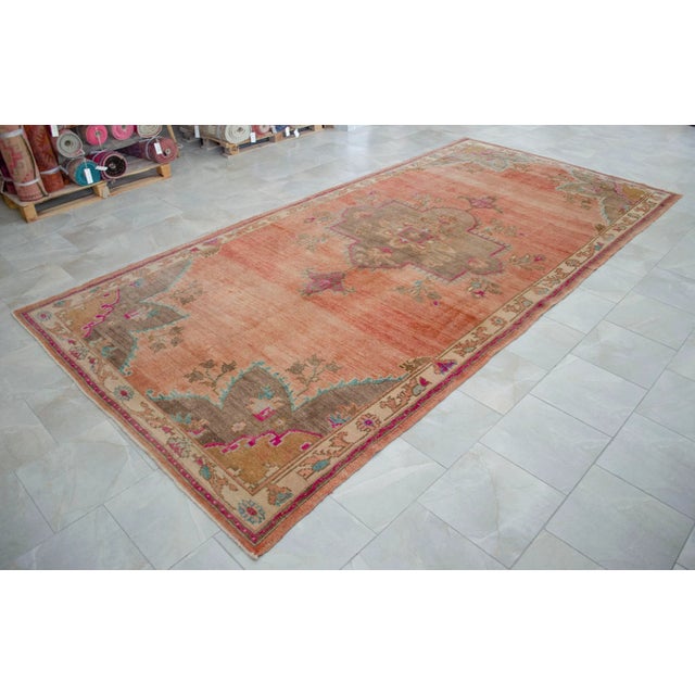Vintage Hand Knotted Turkish Large Area Rug For Sale - Image 17 of 18