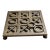 Sarreid Ltd. Brass Tic Tac Toe Footed Board Game Set For Sale