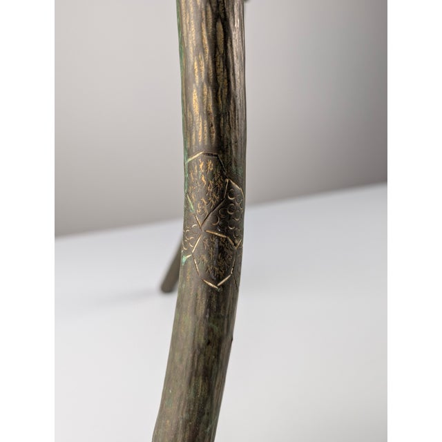 Art Nouveau Japanese Table Bronze and Brass with Dragonfly Motif, 1920s For Sale - Image 14 of 18