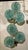 The product is a pair of Murano green flower disc sconces, Made with intricate floral patterns in a beautiful green hue,...