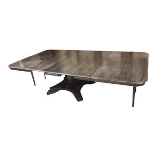 19th Century English Regency Dining Table With Leaves For Sale