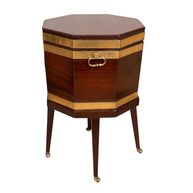 Regency Mahogany Brass Bound Cellarette For Sale In Boston - Image 6 of 12