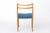 Mid-Century Modern Dining Chair in Beech with Blue Upholstered Seat by Lübke , Germany 1970s For Sale - Image 6 of 12
