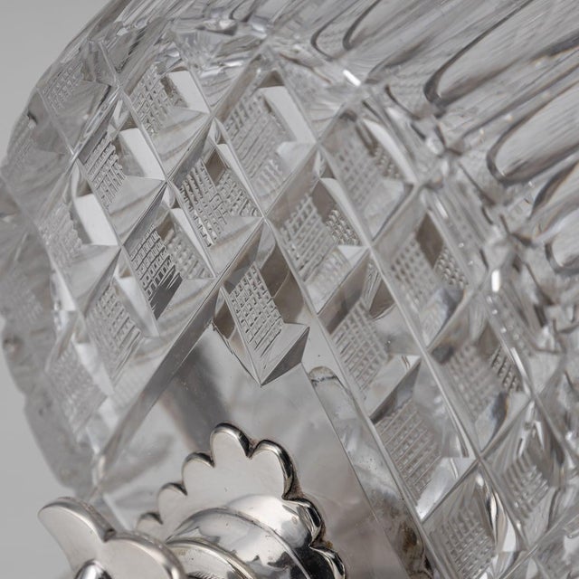 19th Century Victorian Silver Plated & Glass Spirit Barrel from Mappin & Webb, 1890s For Sale - Image 3 of 18