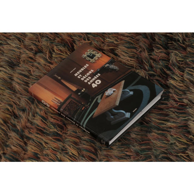 Vintage Swedish Rya Rug, Umber Brown Scandinavian Geometric Design - Rug & Kilim For Sale - Image 10 of 10