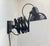 Bauhaus Bauhaus Black Articulated Scissor Wall Lamp, 1950s For Sale - Image 3 of 12