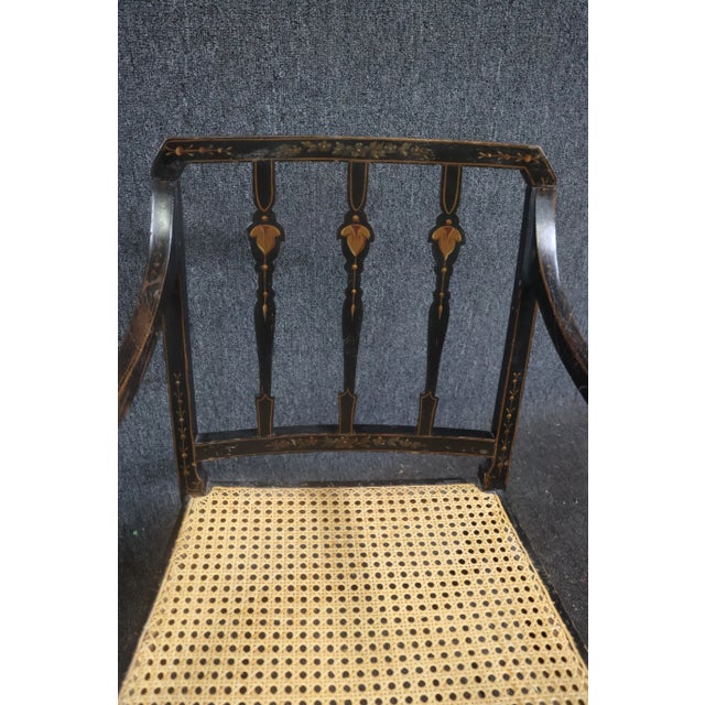 Mid 20th Century Adams Style Paint Decorated Chair For Sale - Image 5 of 9