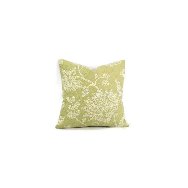 Textile Colefax & Fowler Kenrick in the Color Leaf Pillow Cover For Sale - Image 7 of 7