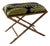 Lauderdale Brass Bamboo Leg Bench, Forest For Sale