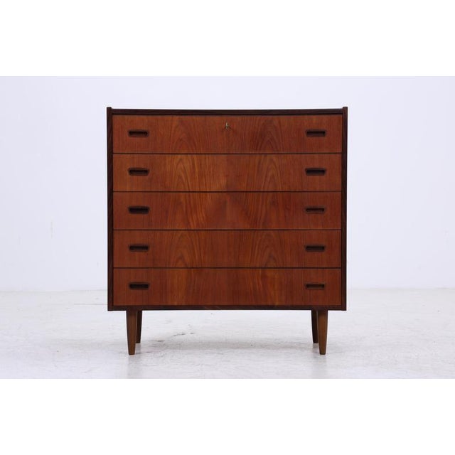 Mid-Century Rosewood Chest of Drawers For Sale - Image 3 of 14