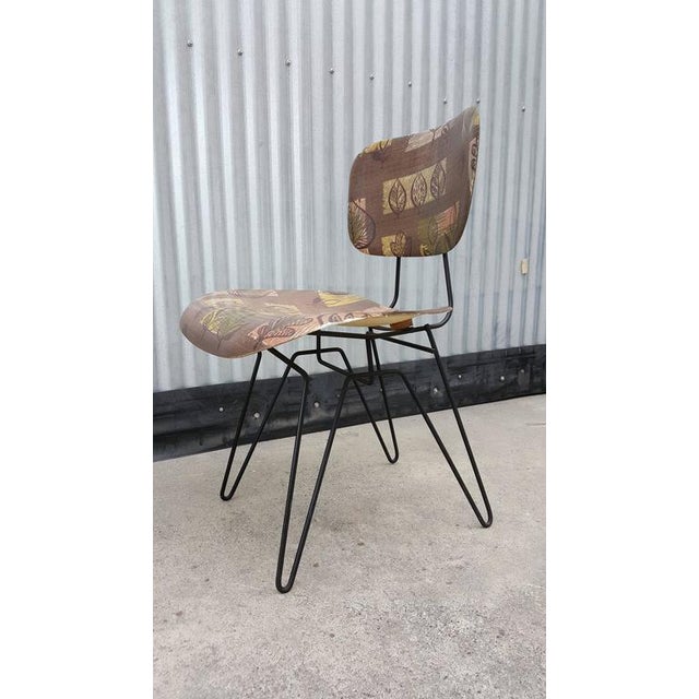 Hobart Wells Iron Hairpin and Formed Fiberglass Lounge Chair Chairish
