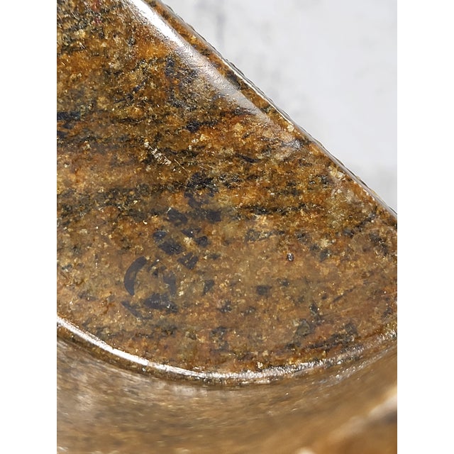 Brown 1990s Modern Natural Onyx Stone Drink Coaster Holder For Sale - Image 8 of 11