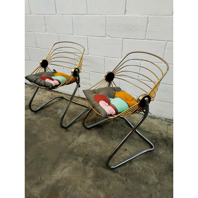 Vintage Chairs by Gastone Rinaldi, 1970s, Set of 2 For Sale - Image 9 of 10