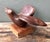 Brown Vintage Carved Wood Bird Sculpture For Sale - Image 8 of 12