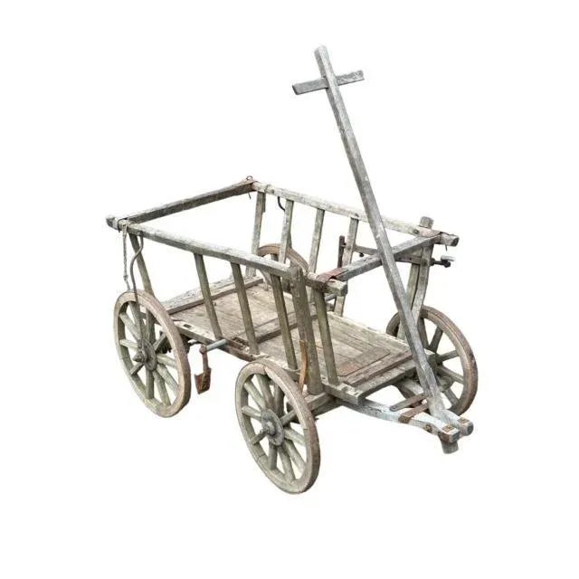 1900 - 1909 Antique European Goat Cart For Sale - Image 5 of 8