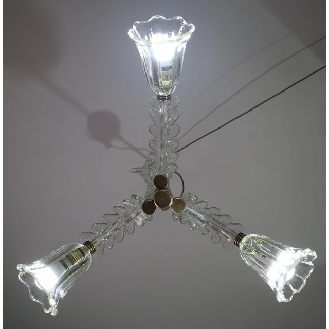 Charming Art Decò Chandelier by Barovier E Toso, 1940s For Sale - Image 12 of 16