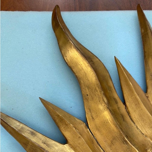 Mid 20th Century Mid 20th Century Italian Florentine Sunburst With Old Mirror For Sale - Image 5 of 12