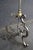 Neoclassical Late 20th Century Directoire Style Stainless & Brass Floor Lamp For Sale - Image 3 of 16