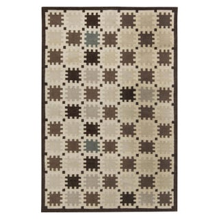 Modern Scandinavian Style Flat-Weave Wool Rug by Doris Leslie Blau For Sale