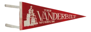 Vintage Vanderbilt Museum Felt Flag
