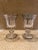 Pair of 190s Arte Italica Vetro Water Goblets with Silver Etched Design Trim For Sale - Image 4 of 4