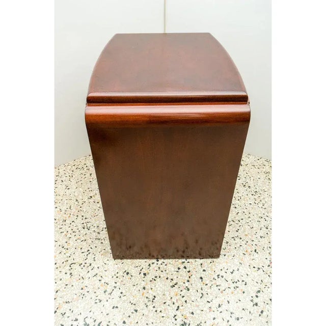 Brown 1930s Art Deco Bedside Night Table For Sale - Image 8 of 12