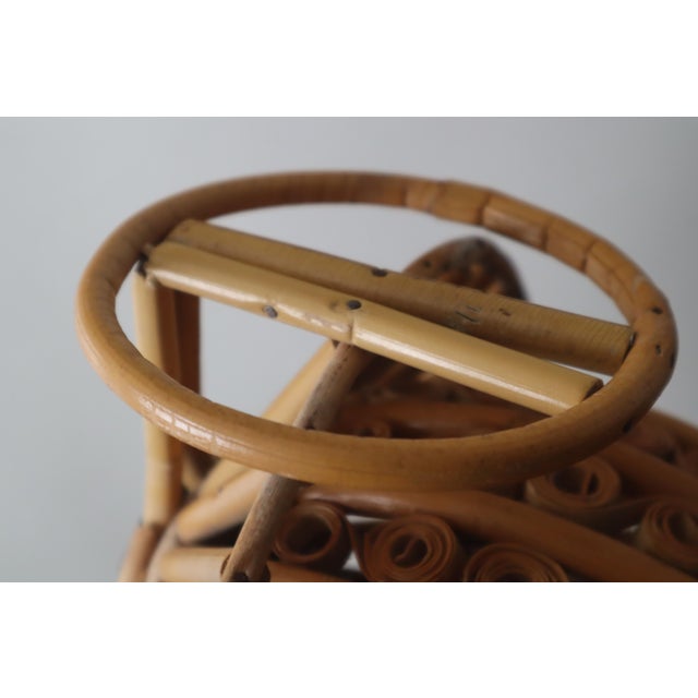 Bamboo Lantern Wall Lights, 1950s, Set of 2 For Sale - Image 16 of 18