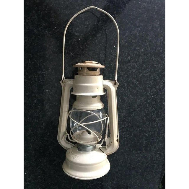 Czech Metal Meva Oil Lantern Lamp For Sale - Image 10 of 18