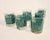 Set of 6 Vintage Malachite and Gold Glasses For Sale In Raleigh - Image 6 of 6