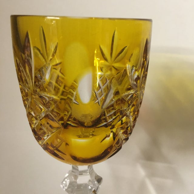 German Cut Crystal Cordial Glasses Set of 4 Chairish