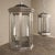 Mid-Century Modern Mid-Century Brushed Steel Lantern Chandeliers - a Pair For Sale - Image 3 of 12