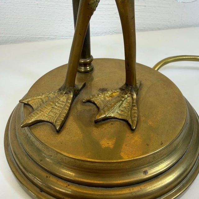 Florence Lamp in Brass with Glass Duck, Italy, 1960s For Sale - Image 11 of 16