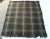 Vintage Army Green & Brown Plaid Wool Blanket For Sale - Image 4 of 15